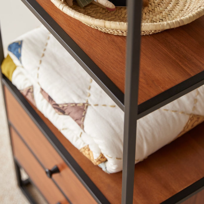 Tikamoon - Agra - Kinderstellingkast van massief acaciahout en metaal