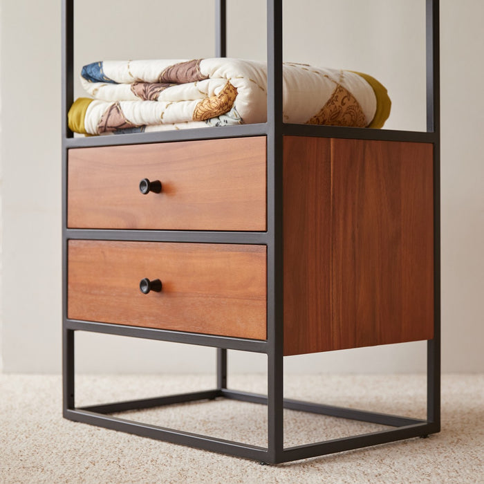 Tikamoon - Agra - Kinderstellingkast van massief acaciahout en metaal