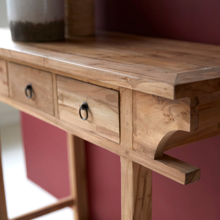 Tikamoon - Junie - Bijzettafel van massief gerecycled teakhout