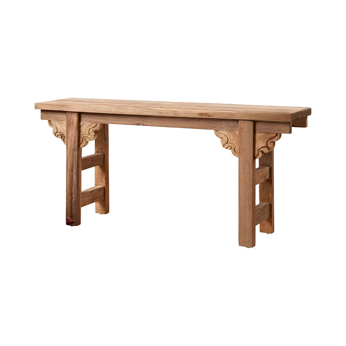 Tikamoon - Adonis - Lage bijzettafel van massief gerecycled teakhout