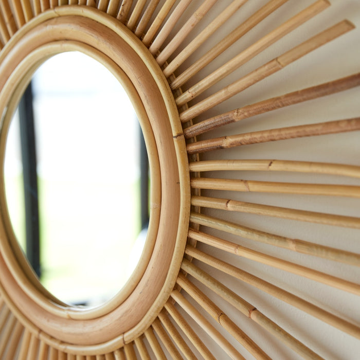 Tikamoon - Isidore - Spiegel van natuurlijk rotan 80 cm