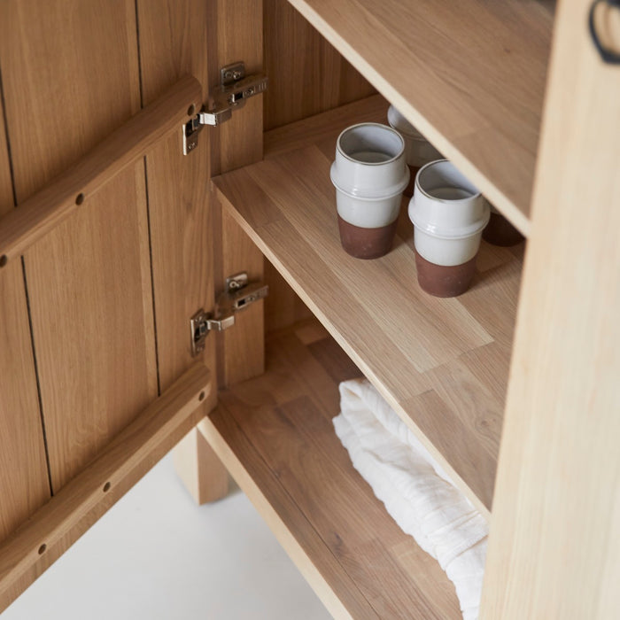 Tikamoon - Massief eiken dressoir 130 Volute