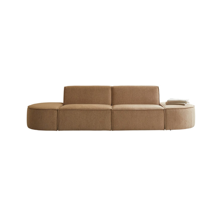 Tikamoon - Modulaire 2-zitsofa Dario in camelkleurige stof