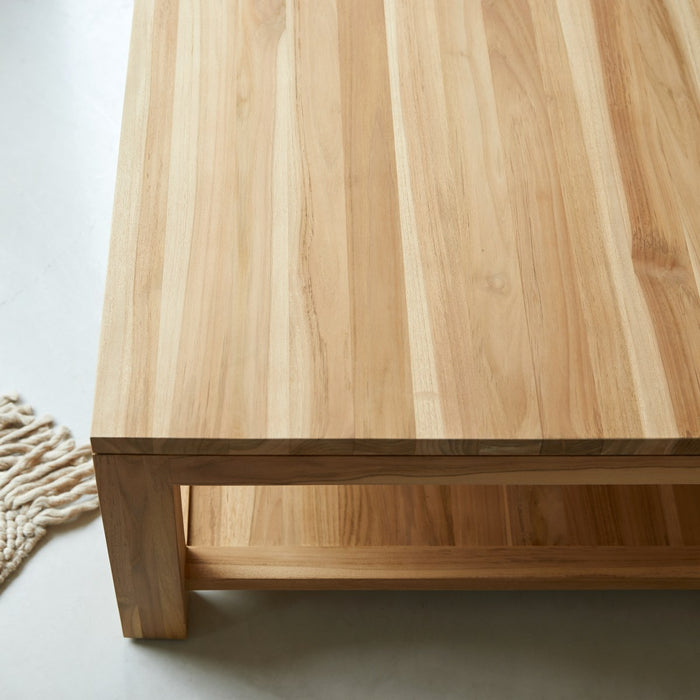 Tikamoon - Eve - Massief teakhouten vierkante salontafel