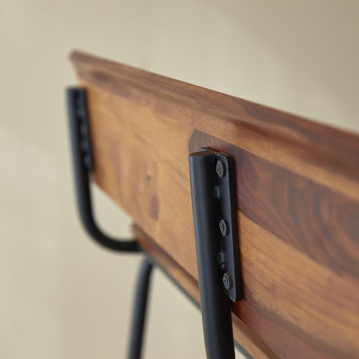 Tikamoon - Talia - Hoge bank in massief palissander en metaal