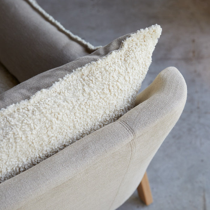 Tikamoon - Woodnest - Driezitsbank van massief eiken en linnen