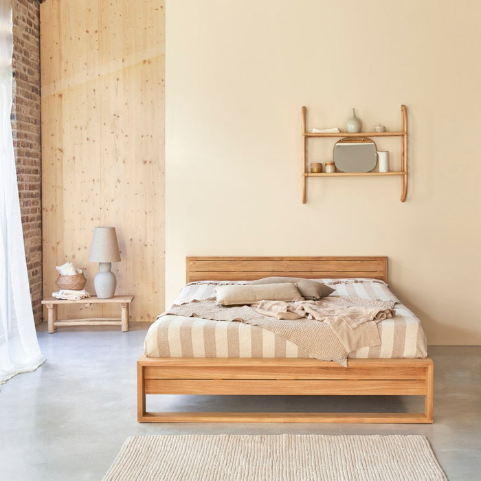Tikamoon - Minimalys - Massief teakhouten bed 160x200 cm