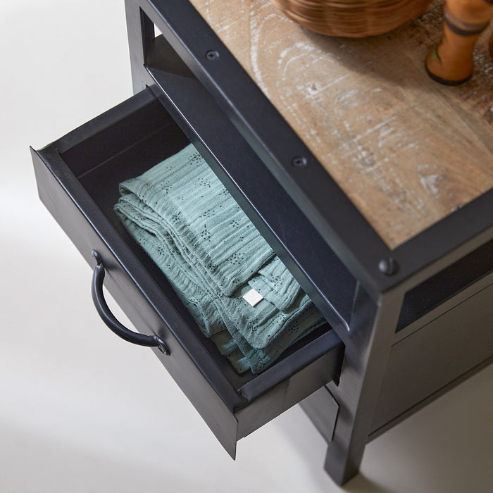 Tikamoon - Industriel - Kindernachtkastje van metaal