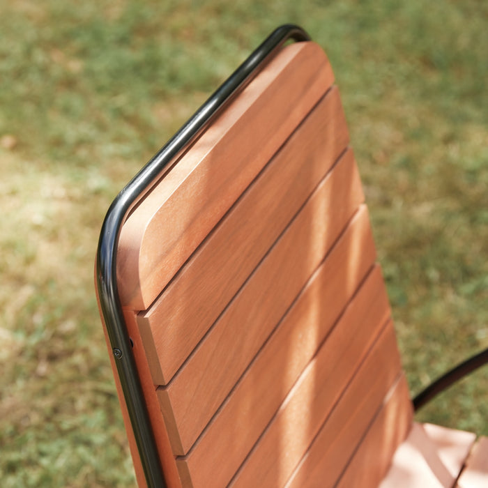 Tikamoon - Key Wood - Tuinstoel met armleuning in massief acacia