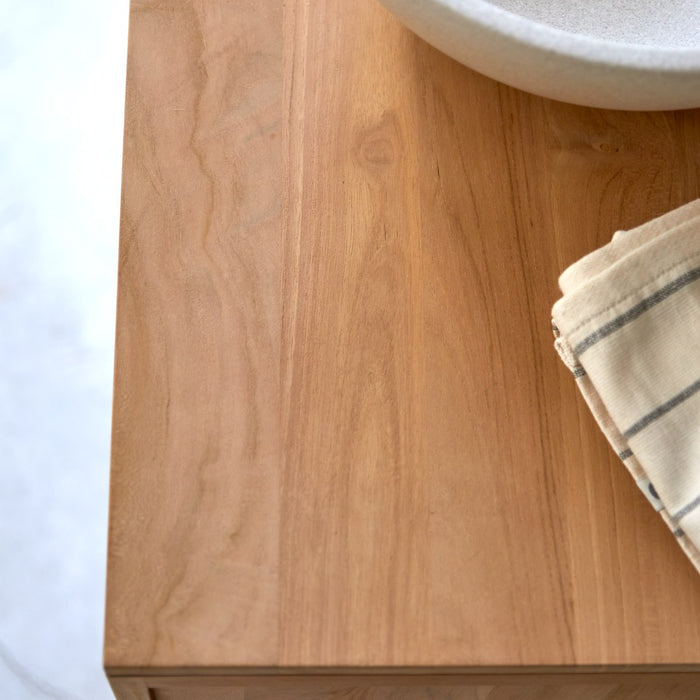 Tikamoon - Minimalys - Massief teakhouten badmeubel 145 cm