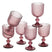 Mica Decorations Merlot Wijnglas - Set van 6 - 250 ml - Paars