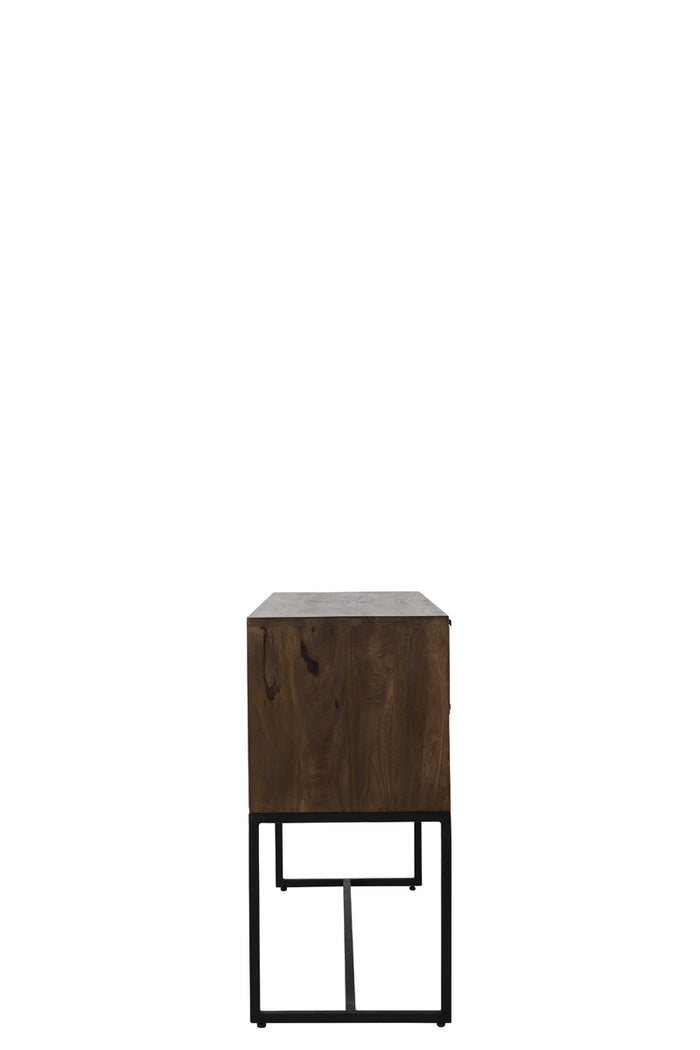 Light&living Side table 120x40x80 cm MEAVE hout mat donker bruin