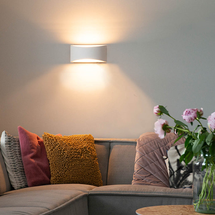 QAZQA Smart wandlamp wit 20 cm incl. Wifi G9 - Tum