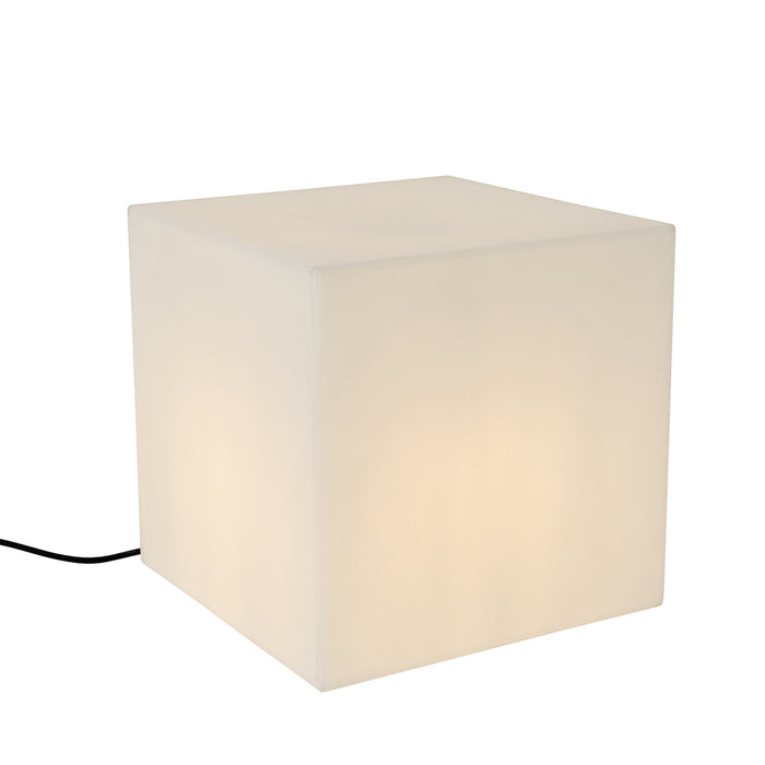 QAZQA Smart buitenlamp wit 38 cm vierkant incl. LED A60 IP44 - Nura