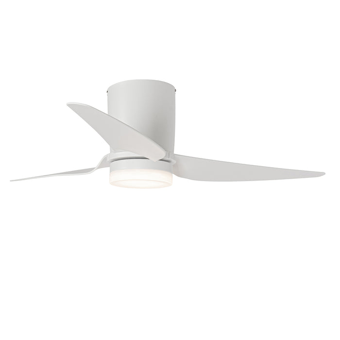 QAZQA Plafondventilator wit 123cm incl. LED dimbaar met