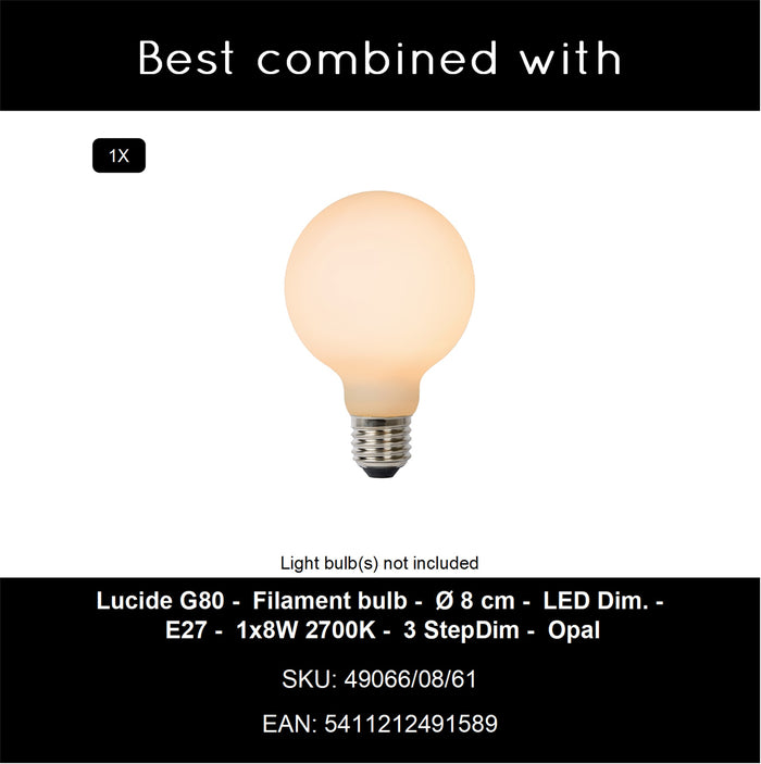 Lucide DOREDOS Tafellamp - Terracotta