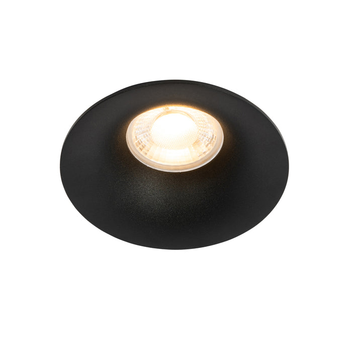 QAZQA Set van 6 inbouwspots zwart GU10 50mm - Gijs