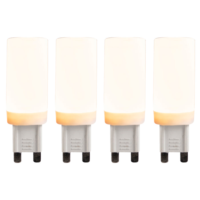 LUEDD Set van 4 G9 3-staps dimbare LED lampen 4,5W 500 lm 2700K