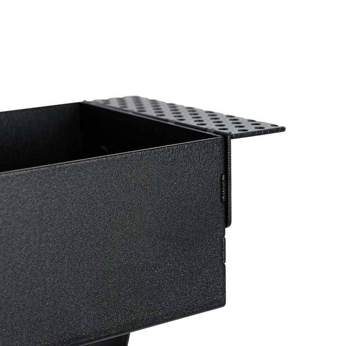 QAZQA Set van 6 inbouwspots zwart GU10 70mm 2-lichts trimless - Oneon