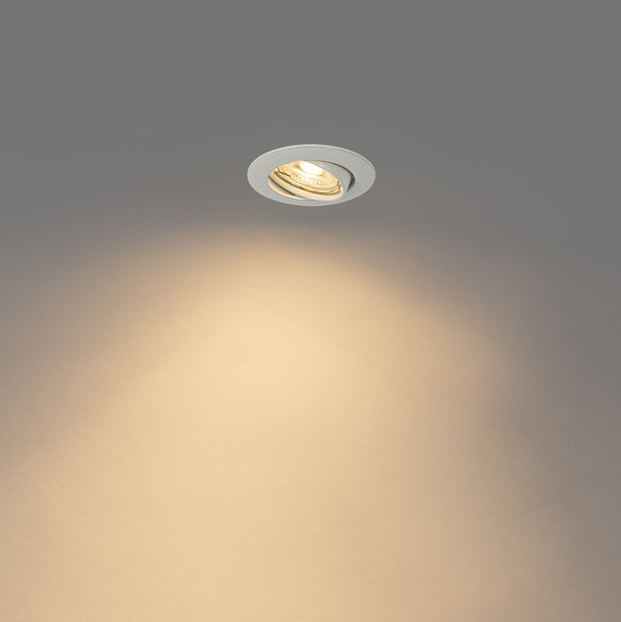 QAZQA Set van 12 inbouwspots wit GU10 35mm - Edu