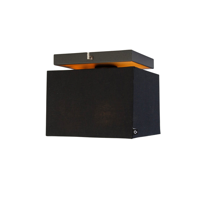 QAZQA Smart plafondlamp zwart met goud incl. Wifi P45 - VT