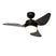 QAZQA Plafondventilator zwart 86.7cm incl. LED dimbaar met
