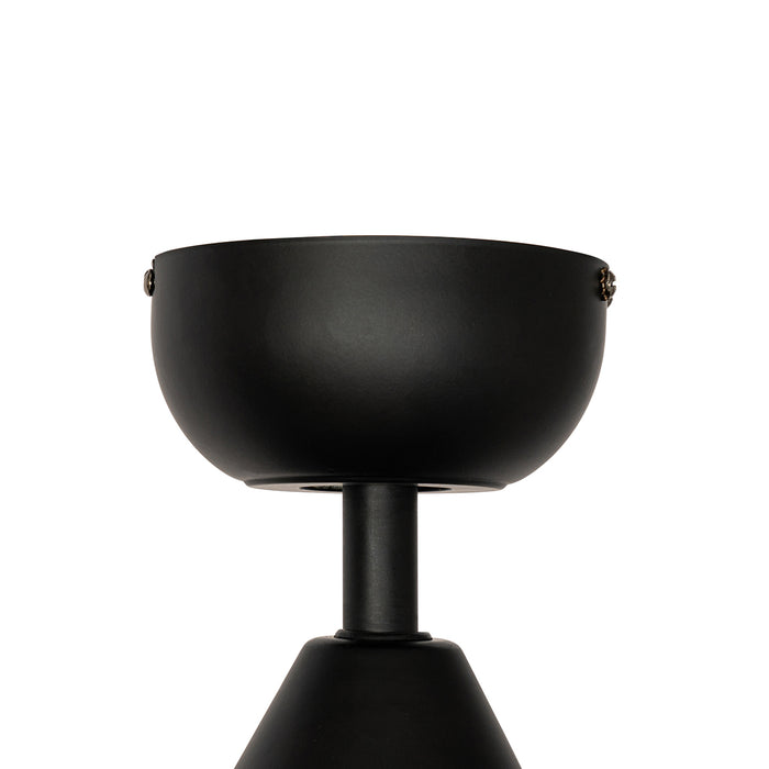 QAZQA Plafondventilator zwart 86.7cm incl. LED dimbaar met