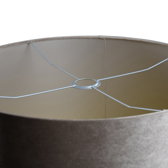 QAZQA Velours lampenkap taupe 50|50|25