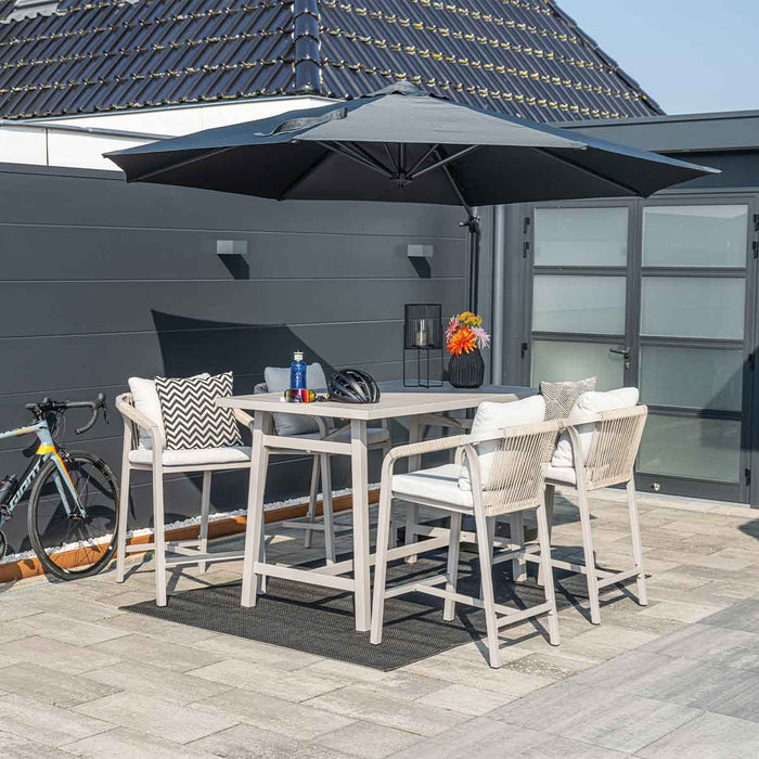 Garden Impressions Hawaii zweefparasol S Ø300 - donker grijs