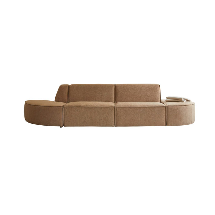 Tikamoon - Modulaire 2-3-zitsofa Dario in camelkleurige stof