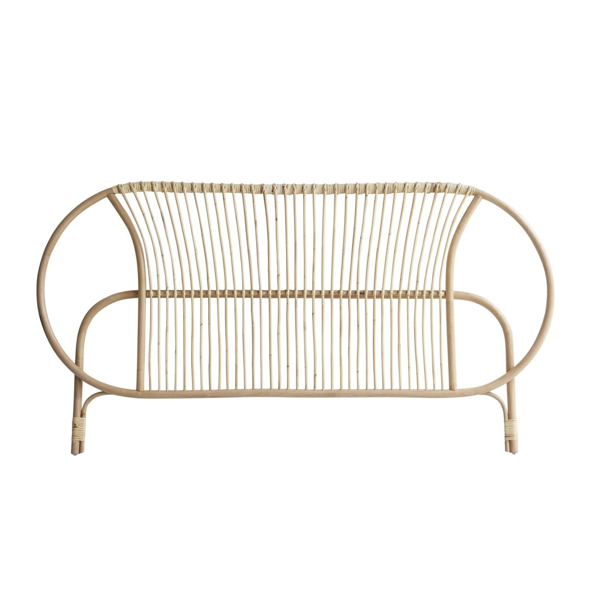 Tikamoon - Leontie - Rotan hoofdbord 190 cm