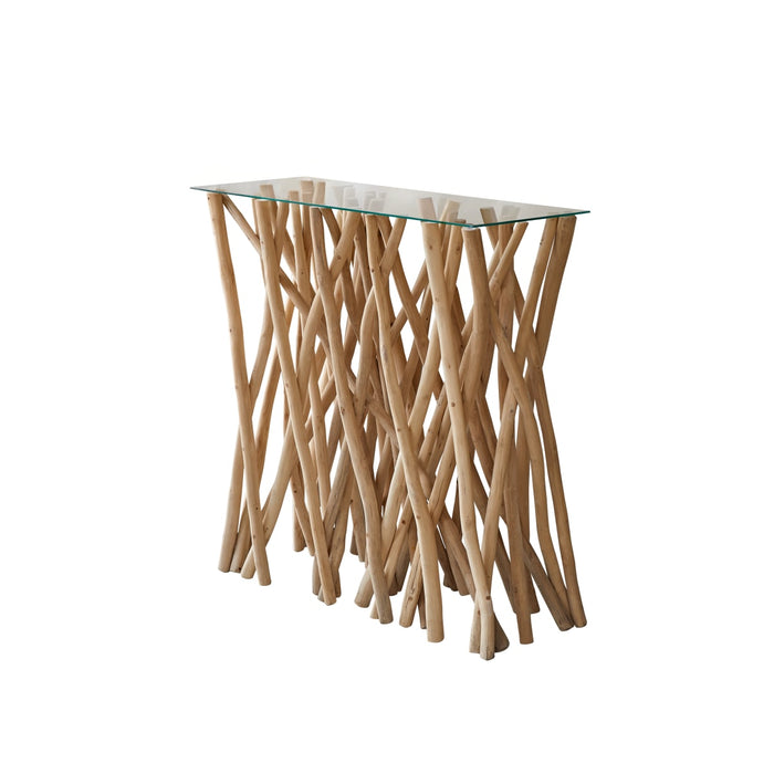 Tikamoon - River - Massief teakhouten bijzettafel