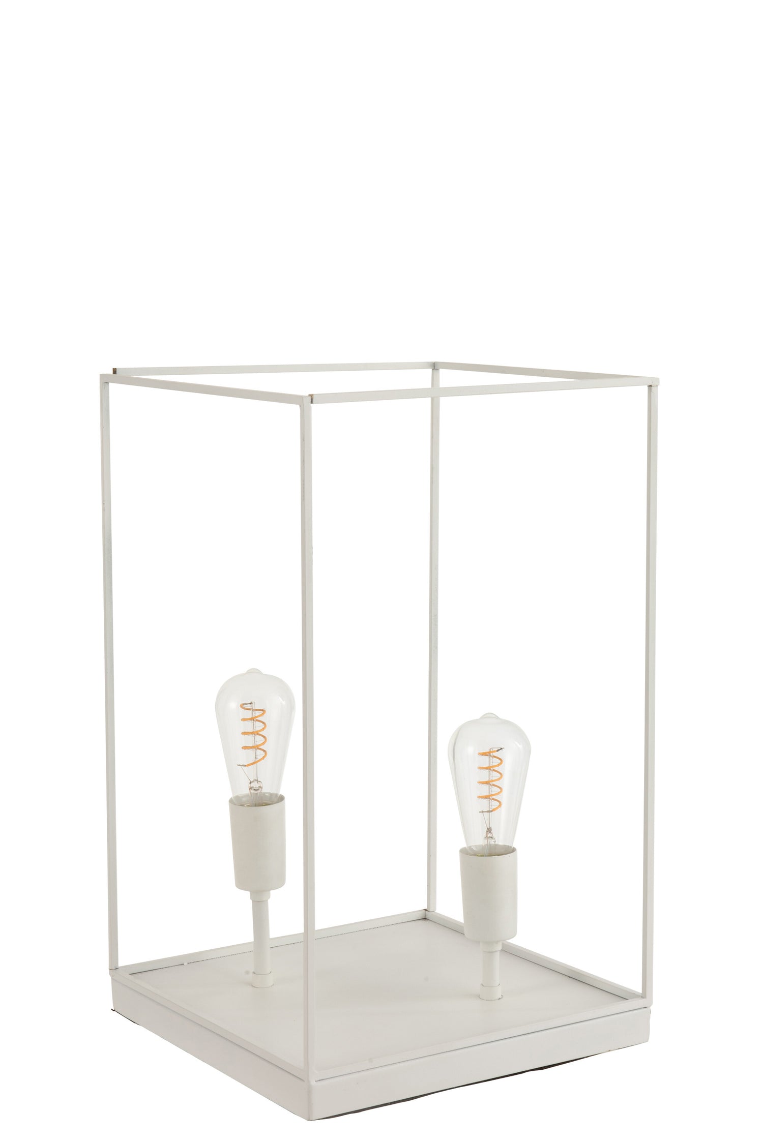 Lamp | Metaal | Wit | 30.5x30.5x (h)51 Cm