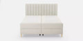 by fonQ Pazara Boxspring met Opbergruimte 160 x 200 cm - Crème / Naturel