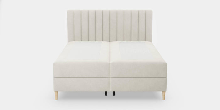 by fonQ Pazara Boxspring met Opbergruimte 180 x 200 cm - Crème / Zwart