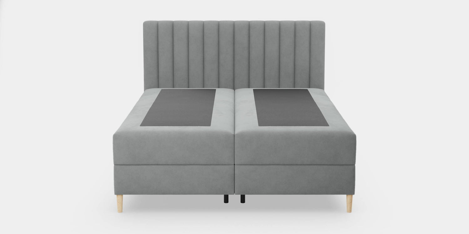 by fonQ Pazara Boxspring met Opbergruimte 160 x 200 cm - Grijs / Zwart