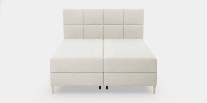 by fonQ Novae Boxspring  met Opbergruimte 160 x 200 cm - Crème / Naturel