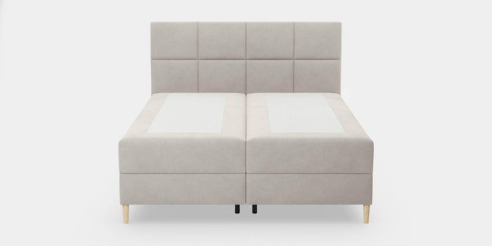 by fonQ Novae Boxspring  met Opbergruimte 160 x 200 cm - Beige / Zwart