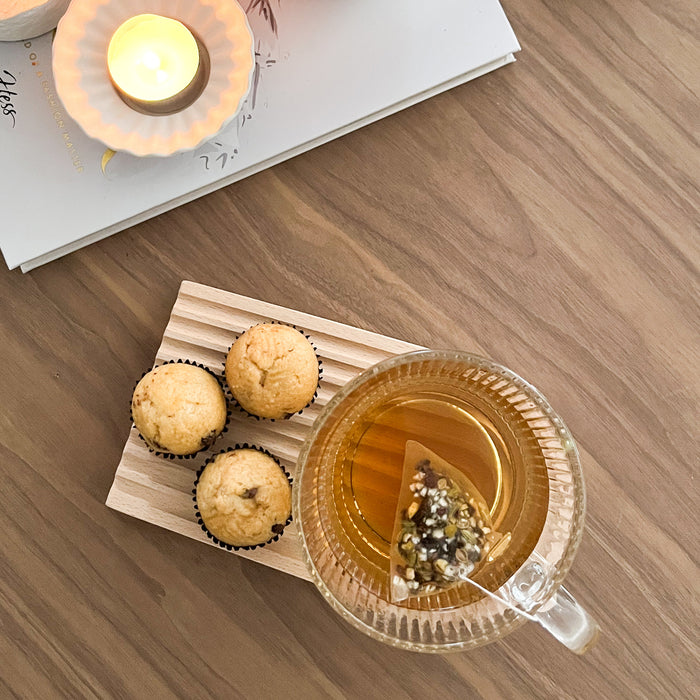 QUVIO Decoratieve tray regenboog - Hout