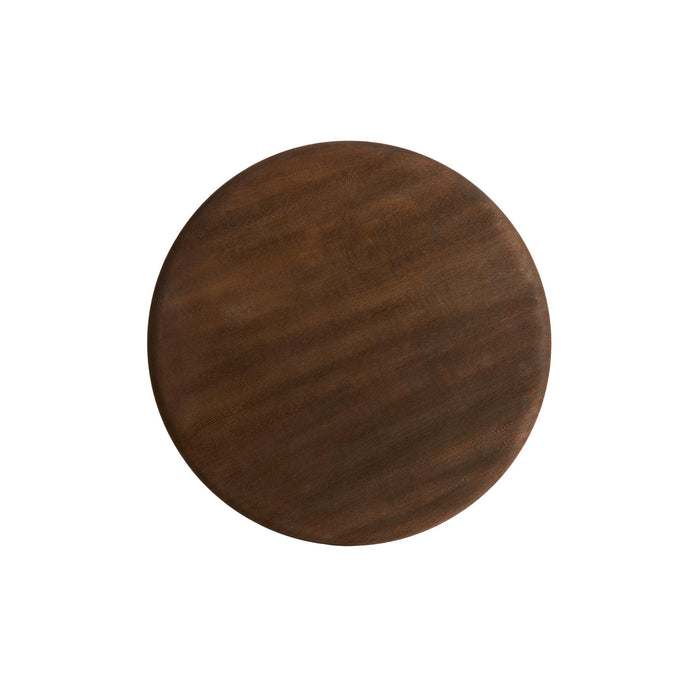 Light & Living Bijzettafel Veglio - Donkerbruin - Ø35cm