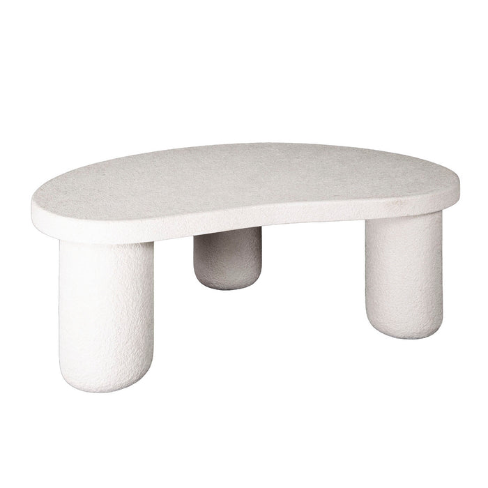 Fraaai Vero organische salontafel - 110 cm - marmer - wit
