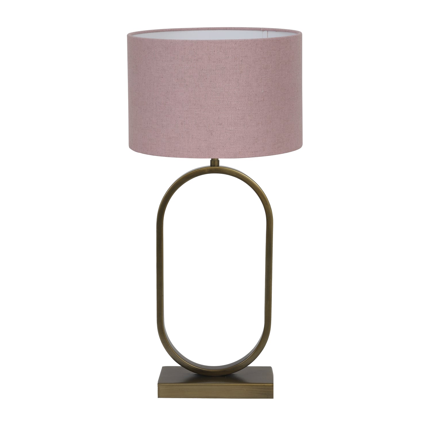 Light & Living Tafellamp Jamiri|Livigno - Ant, Brons|Roze - Ø30x67cm