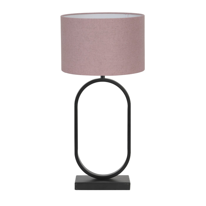 Light & Living Tafellamp Jamiri|Livigno - Zwart|Roze - Ø30x67cm