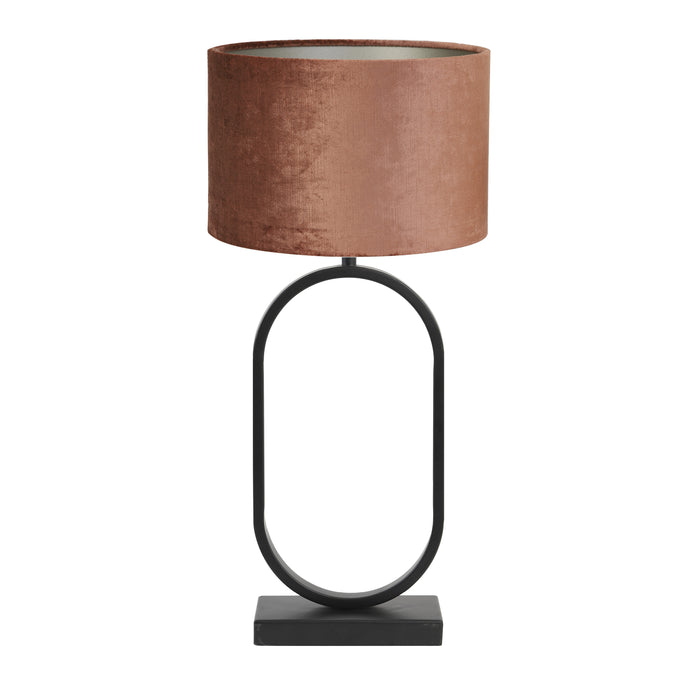 Light & Living Tafellamp Jamiri|Gemstone - Zwart|Terra - Ø30x67cm