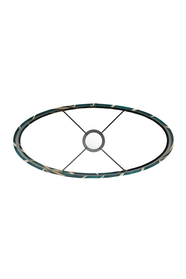 Light&living Kap ovaal recht smal 38-17,5-28 cm TIARA groen