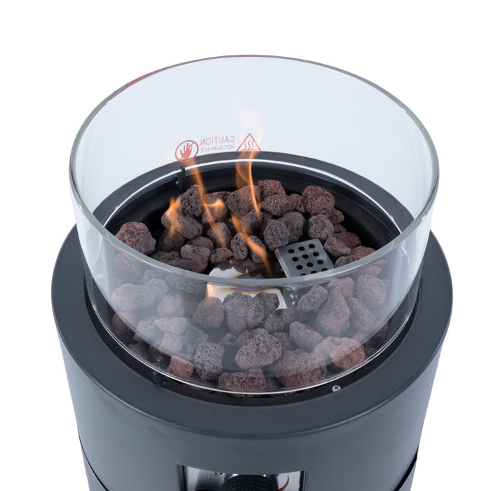 Sunred - Bogo - Gas lijn - Grijs - Staand model - Terrasverwarmer -