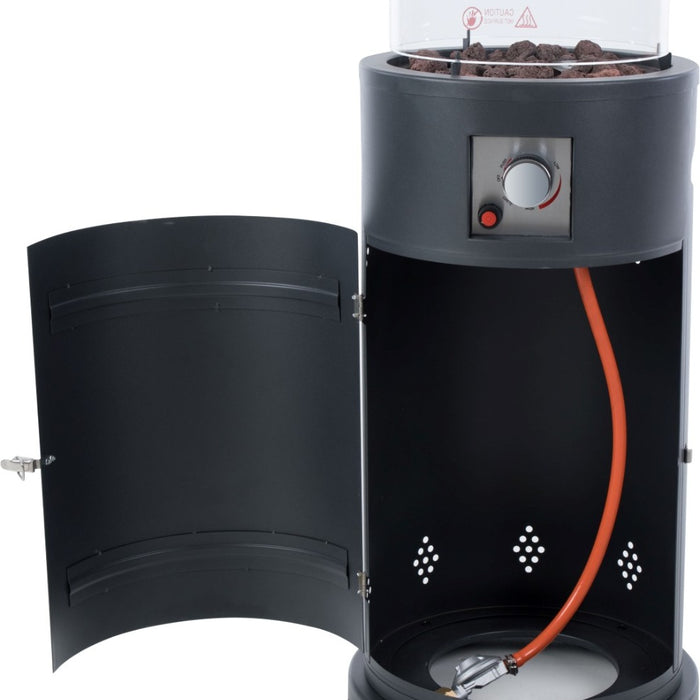 Sunred - Bogo - Gas lijn - Grijs - Staand model - Terrasverwarmer -