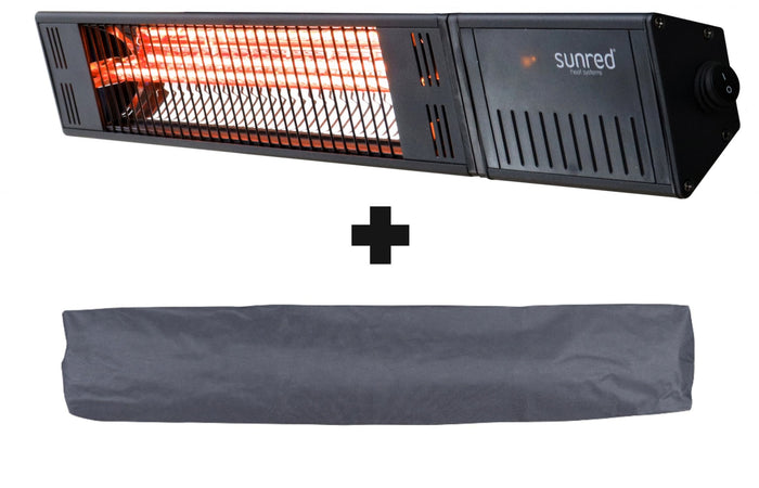 Sunred – COMBIDEAL - Heater & Hoes - Fortuna - Ultra lijn - Zwart -