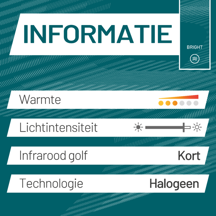 Sunred - COMBIDEAL - Heater & Hoes - Artix - Bright lijn - Wit -