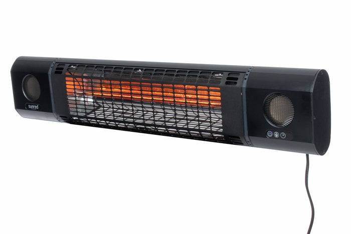 Sunred – Sun and Sound - Ultra lijn – Zwart – Wand model -